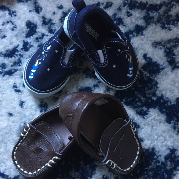 2 pair shoe bundle Gymboree Mudpie Baby Boy - Picture 1 of 7